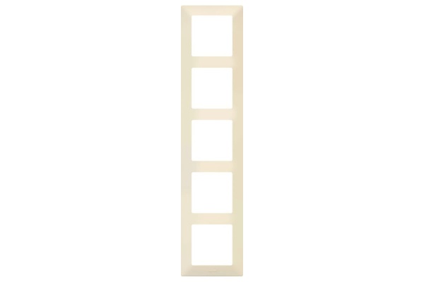 Рамка Legrand Valena Life 754045 накладная 5xMosaic горизонтальный монтаж поликарбонат слоновая кость