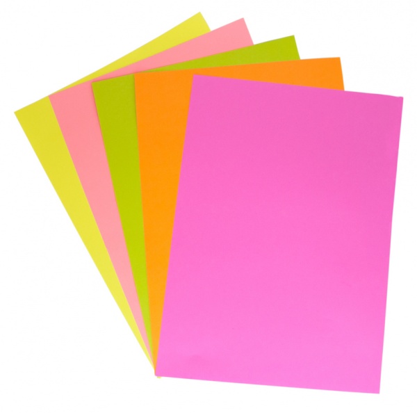 719003 (A4, 80 г/м2, 100 листов) офисная формат: A4, 80 г/м2, количество листов: 100 шт., цвет: жёлтый, зелёный, оранжевый, розовый, фиолетовый