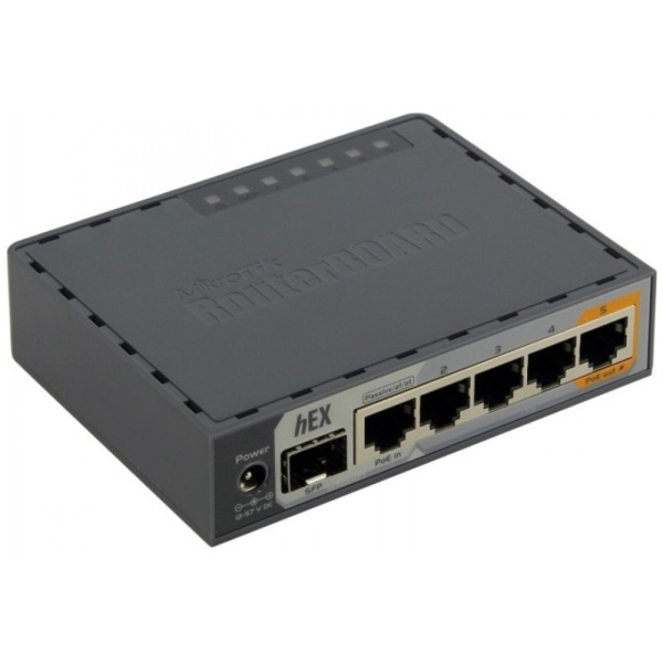 Роутер hEX S (RB760IGS) 10/100/1000BASE-TX/SFP черный