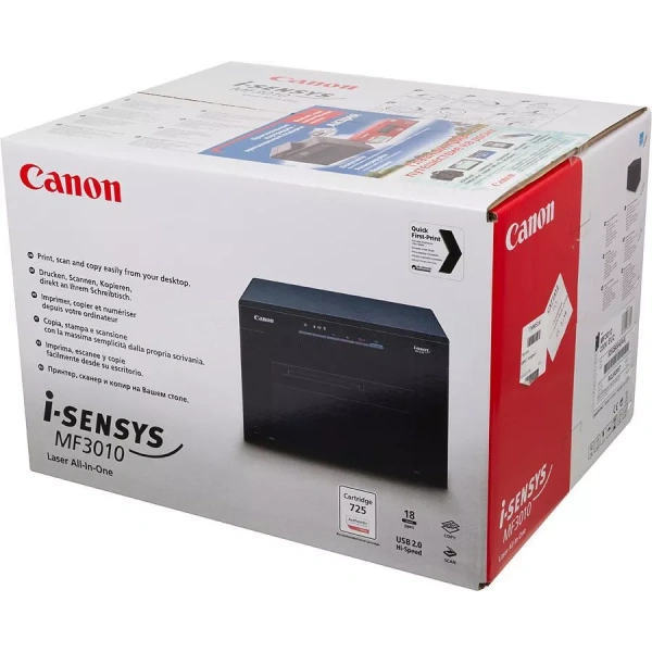 МФУ Canon лазерный i-Sensys MF3010 (5252B034) A4 черный (в комплекте: 2