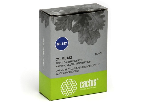 Картридж Cactus матричный CS-ML182 для OKI ML-182/192/280/320/390/3310/3311/3320/3321/3390/3391, рес