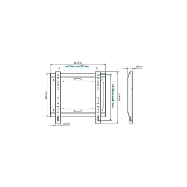 Кронштейн для телевизора Arm Media STEEL-5 черный 15"-47" макс.40кг настенный фиксированный