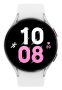 Galaxy Watch 5 44мм 1.4" AMOLED корп.серебристый рем.белый (SM-R910NZBAMEA)