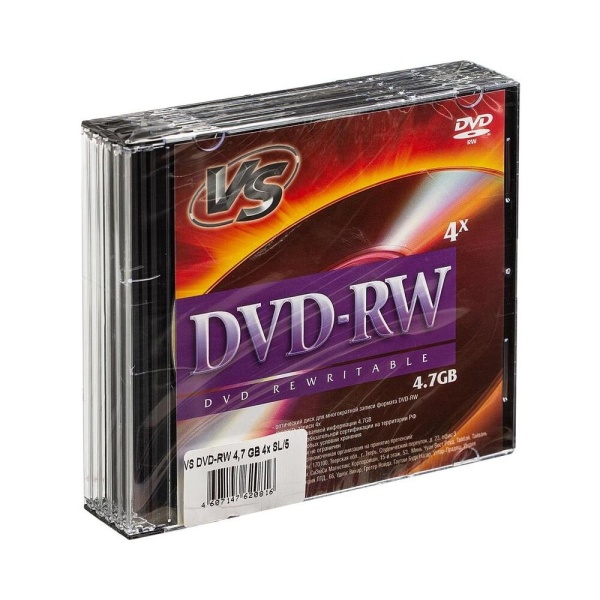 DVD-RW  4.7Гб  4x "VS" Slim