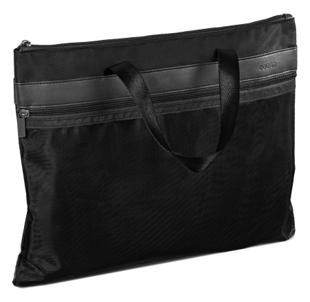 Портфель Deli 63777BLACK 29x38x3см ткань черный