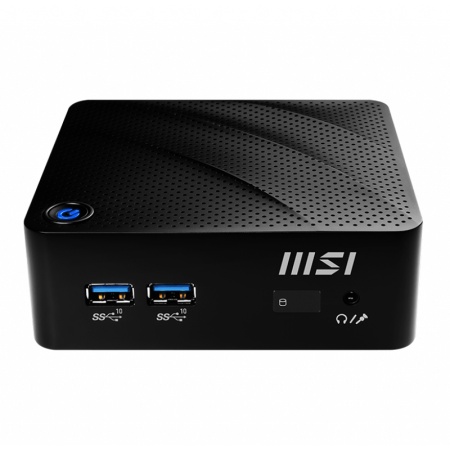 Неттоп MSI Cubi N JSL-041RU slim Cel N4500 (1.1) 4Gb SSD128Gb UHDG Windows 11 Professional GbitEth WiFi BT 65W черный