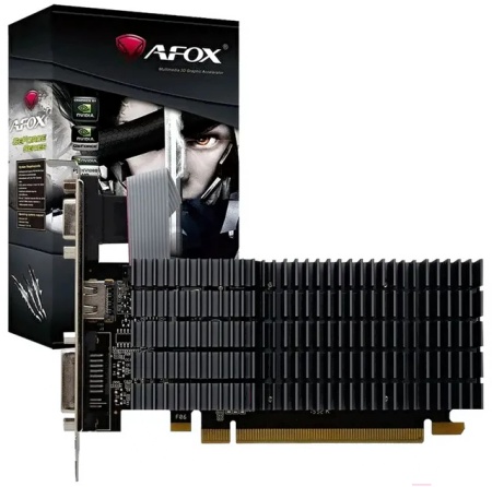 Видеокарта AFOX GT710 2GB DDR3 64BIT, LP Single Fan (AF710-2048D3L5-V3) RTL {30} (780520)