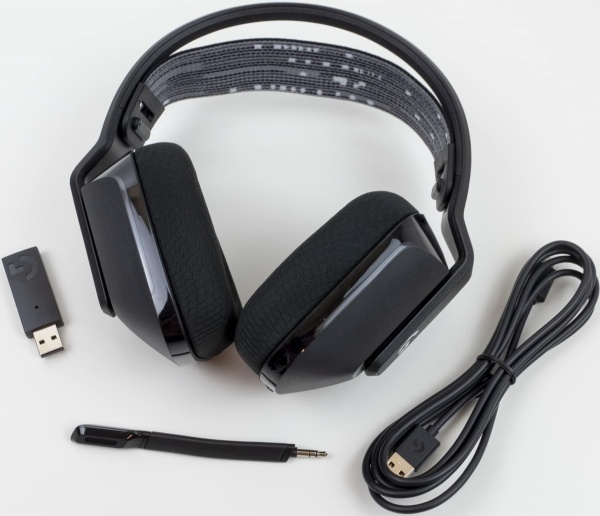 Наушники с микрофоном G733 Lightspeed черный накладные Radio оголовье (981-000864)