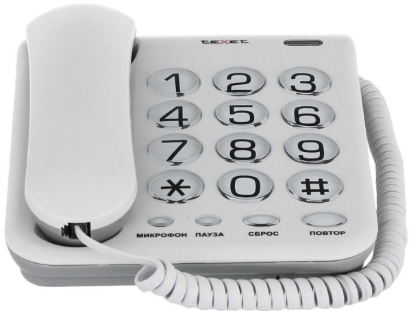 Телефон Texet TX-262 светло-серый