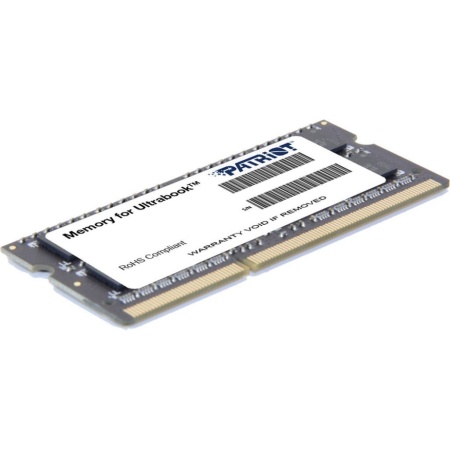 Оперативная память Patriot Memory for Ultrabook 4GB DDR3 SO-DIMM PC3-12800 (PSD34G1600L2S)