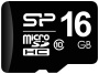 Micro SecureDigital 16Gb SP016GBSTH010V10SP {MicroSDHC Class 10, SD adapter}