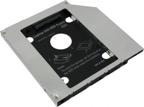 Сменный бокс SS95 для установки 2,5" SATA HDD в 9.5 мм SATA DVD-ROM отсек ноутбука