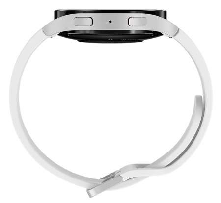 Galaxy Watch 5 44мм 1.4" AMOLED корп.серебристый рем.белый (SM-R910NZBAMEA)