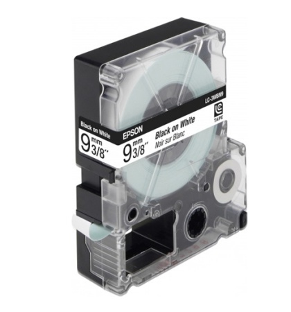Термотрансферная лента Epson C53S653003 LK3WBN Std Blk/Wht 9/9