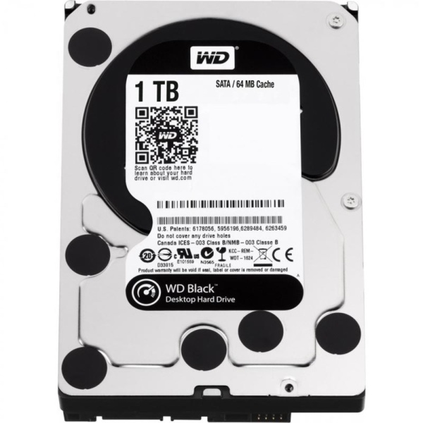 Жесткий диск WD Original SATA-III 1Tb WD10SPSX Black (7200rpm) 64Mb 2.5"