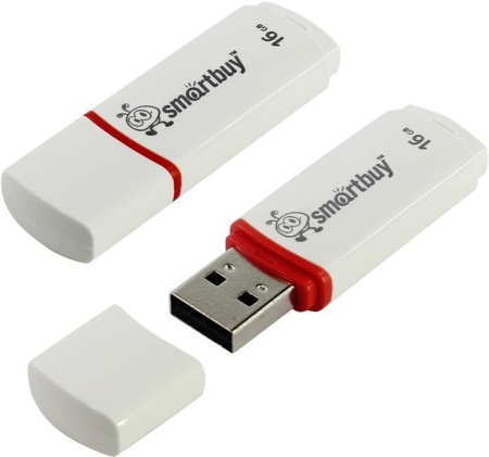 Flash USB Drive 16Gb Crown White SB16GBCRW-W