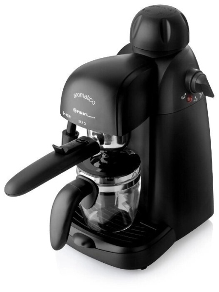 FA-5475-3 Black Espresso , 800 Вт, Давление насоса: 3.5 бар.Емкость: 4 чашки (240 мл) Черный