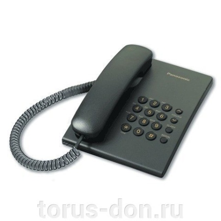 Телефон проводной Panasonic KX-TS2350RUB черный