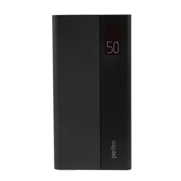 Powerbank MOUNTAINS 50000 mAh/LED дисплей/PD + QC 3.0/Type-C/4 USB/Выход: 3A, max 22.5W/Black (PF_B4887)