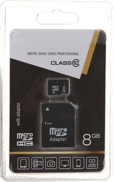 Карта памяти DiGoldy microSDHC (Class 10) 8GB + адаптер [DG008GCSDHC10-AD]