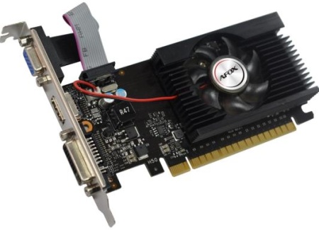 Видеокарта AFOX GT710 1GB DDR3 64BIT, LP Single Fan , RTL (GT710 1G DDR3 64BIT, LP Single Fan) RTL {30} (780483)