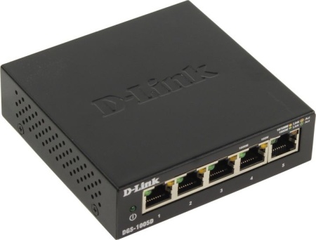 Коммутатор D-Link DGS-1005D/J2A 5G неуправляемый