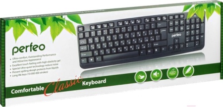 клавиатура "CLASSIC" стандартная, USB, чёрная [PF_3093]