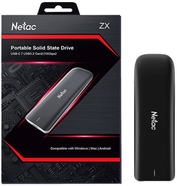 Накопитель USB-C 250Gb NT01ZX-250G-32BK ZX 1.8" черный