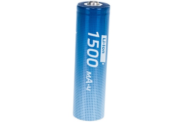 Аккумулятор КОСМОС KOC18650Li-ion15UBL1 (18650, 1500mAh, 1 шт.) 18650, 1 шт., напряжение: 3.7 В, Li-ion, ёмкость аккумулятора: 1500 мАч