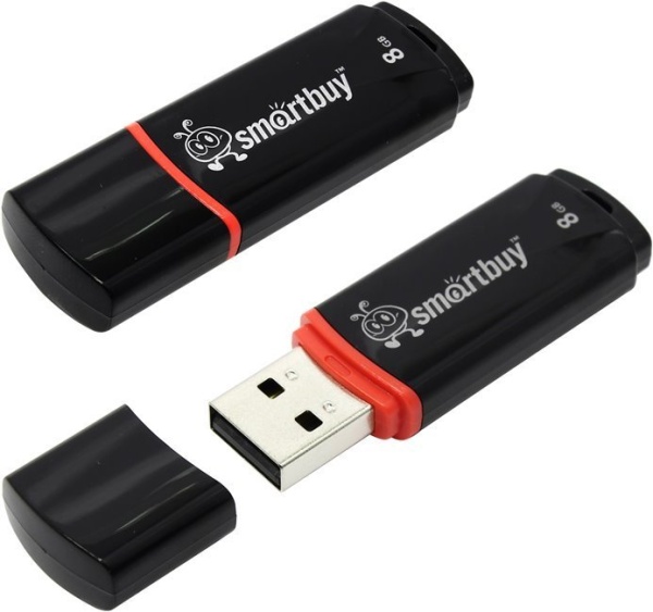 USB Drive 8Gb Crown Black SB8GBCRW-K