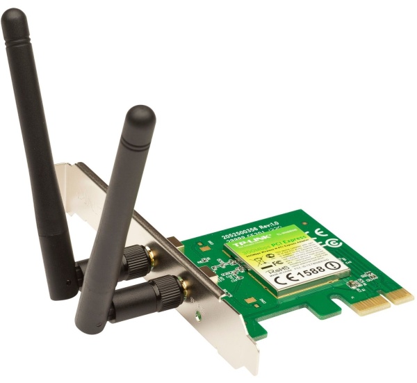 Сетевой адаптер WiFi TP-Link TL-WN881ND N300 PCI Express (ант.внеш.съем) 2ант.