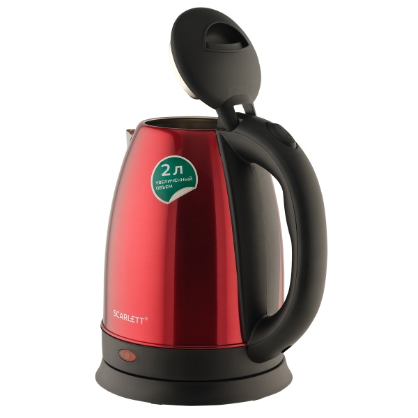 Чайник электрический Scarlett SC-EK21S76 2л. 1800Вт красный (корпус: нержавеющая сталь)