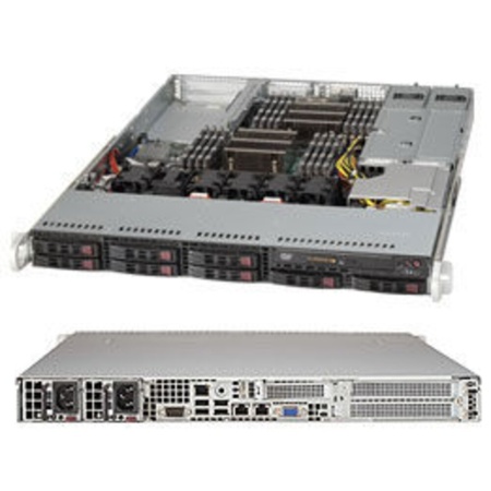 Корпус SuperMicro CSE-113AC2-R706WB2 1U 2x750W черный