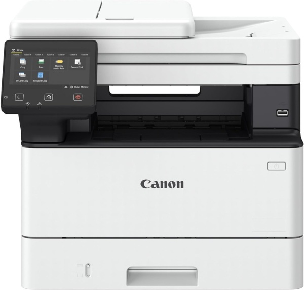 МФУ Canon i-SENSYS MF465dw (5951C005) (принтер/сканер/копир), факс, лазерная черно-белая печать, A4, двусторонняя печать, планшетный/протяжный сканер, ЖК панель, сетевой (Ethernet), Wi-Fi, AirPrint