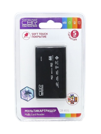 внешний USB 2.0 CBR CR-455 чёрный