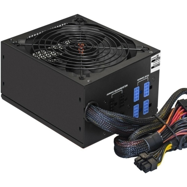 EX292210RUS Серверный БП 600W ServerPRO-600RADS (ATX, for 3U+ cases, APFC, КПД 80% (80 PLUS), 14cm fan, 24pin, (4+4)pin, PCIe, 5xSATA, 4xIDE, FDD, Cable Management, black)