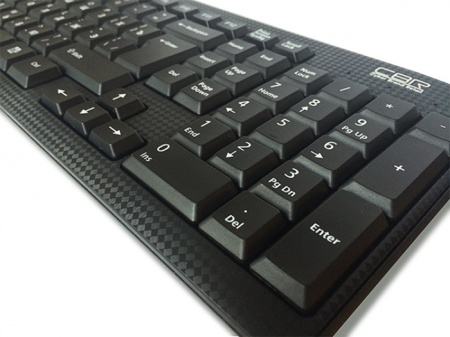 KB 111M Black USB, Клавиатура 102 кнопки+мультимедия 9 кнопок, поверхность под карбон, длина кабеля 1,5 м