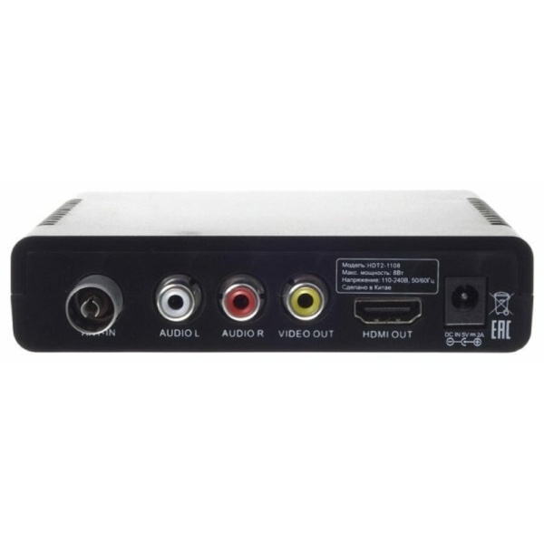 HDT2-1108 {DVB-T2 HD / SD. Электронный гид и функция Родительский контроль. Видео рекордер для записи телевизионных программ}