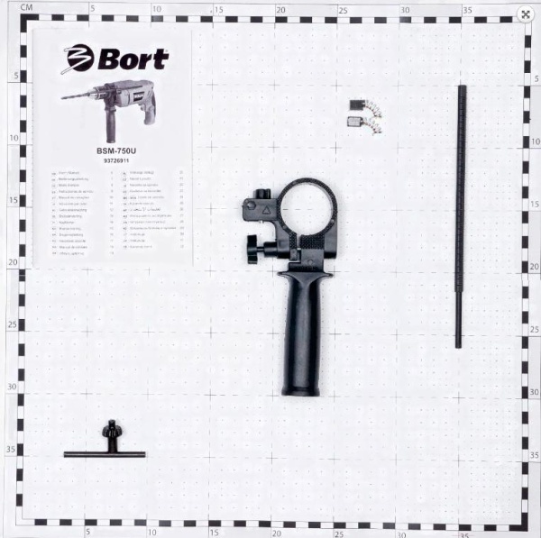 Дрель ударная Bort BSM-750U 710Вт патрон:кулачковый реверс (93726911)