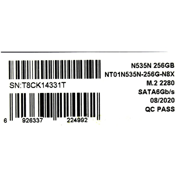 Накопитель SATA III 256Gb NT01N535N-256G-N8X N535N M.2 2280