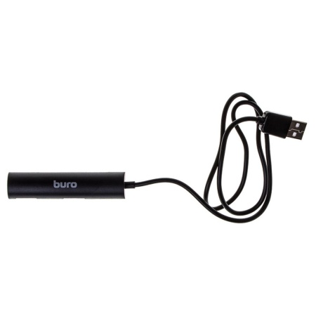 Разветвитель USB 2.0 Buro BU-HUB4-0.5R-U2.0 4порт. черный