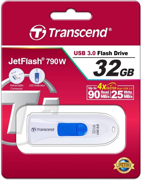 32Gb Jetflash 790 TS32GJF790W USB3.0 белый