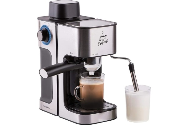 FA-5475-2 Black-Bruched Espresso , 800 Вт, 4 бар, 0.6 л, капучинатор,Black-Bruched