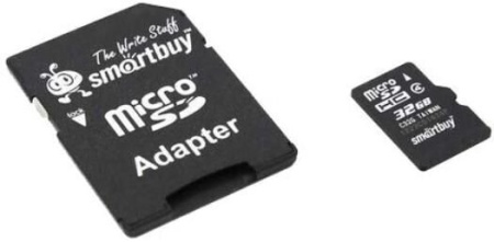 Карта памяти SmartBuy microSDHC SB32GBSDCL10-01_С 32GB (с адаптером)