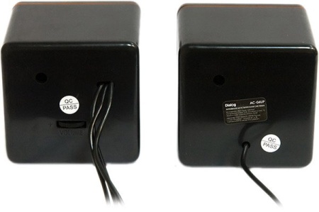 Colibri AC-04UP BLACK-ORANGE {акустические 2.0, 6W RMS, пит. от USB}