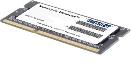 Оперативная память Patriot Memory for Ultrabook 4GB DDR3 SO-DIMM PC3-12800 (PSD34G1600L81S)