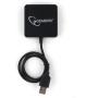USB-хаб Gembird USB2.0 4-port [UHB-242] , 4 порта, блистер,черный