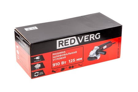 Углошлифовальная машина RedVerg RD-AG91-125 910Вт 12000об/мин рез.шпин.:M14 d=125мм