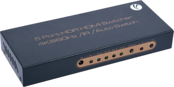 DD465 Переключатель HDMI 2.0 V 5=>1