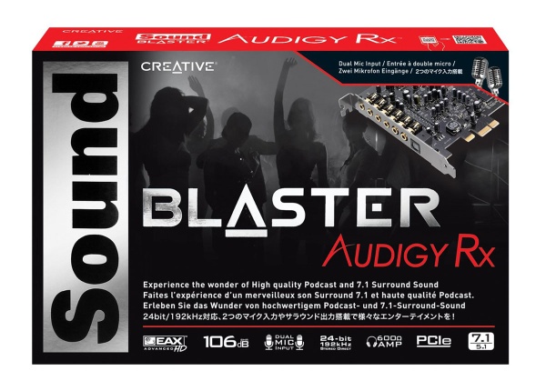 Звуковая карта Creative PCI-E Audigy RX 7.1 Ret